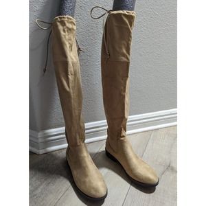 SO® English Muffin Tan Women's Thigh-High Boots Size 7.5 New